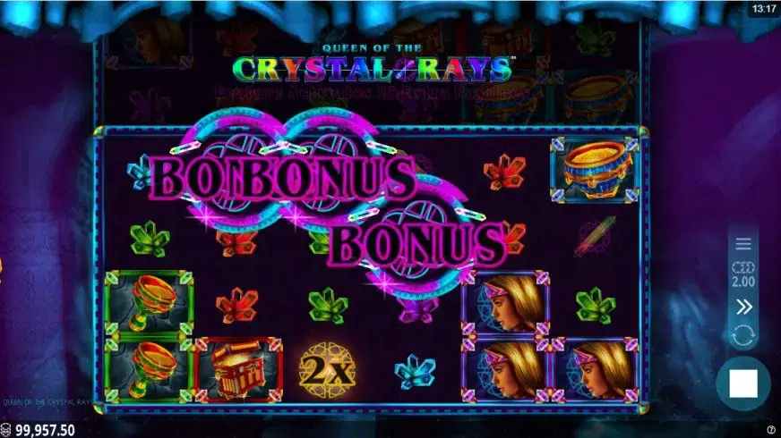 Queen of the Crystal Rays slot screenshot 5