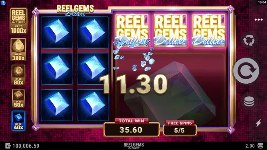 Reel Gems Deluxe slot screenshot 3