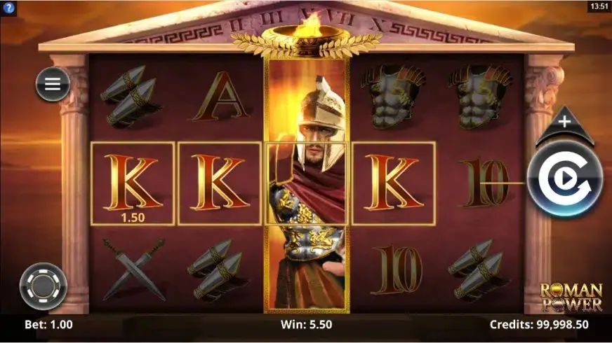 Roman Power slot screenshot 2
