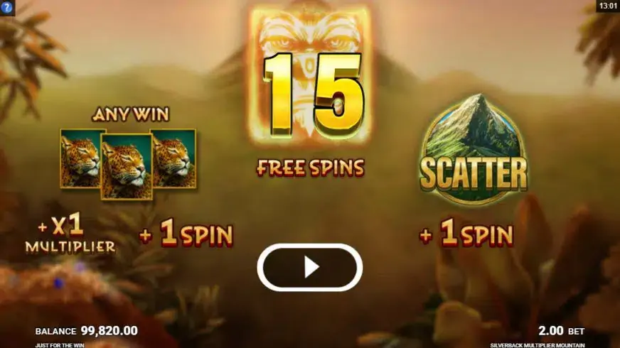 Silverback Multiplier Mountain slot screenshot 4