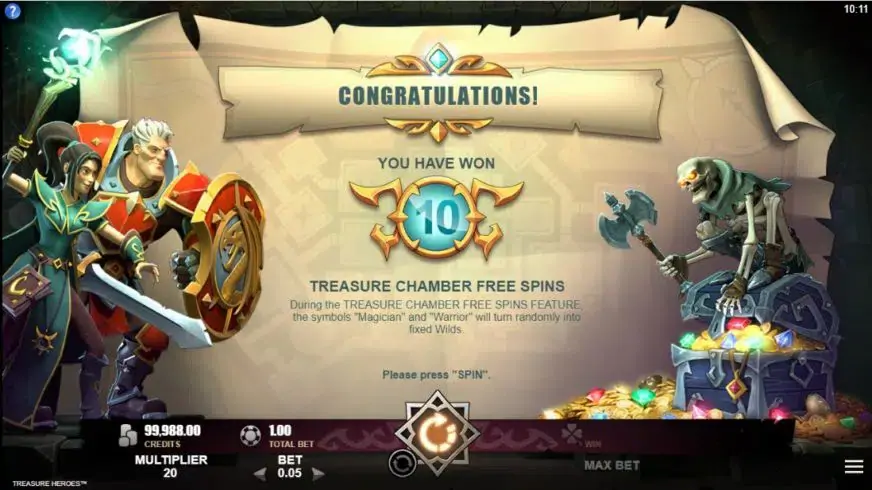 Treasure Heroes slot screenshot 4
