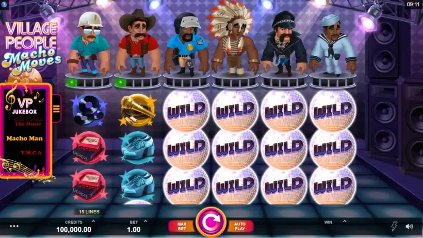Village People Macho Moves slot screenshot 1