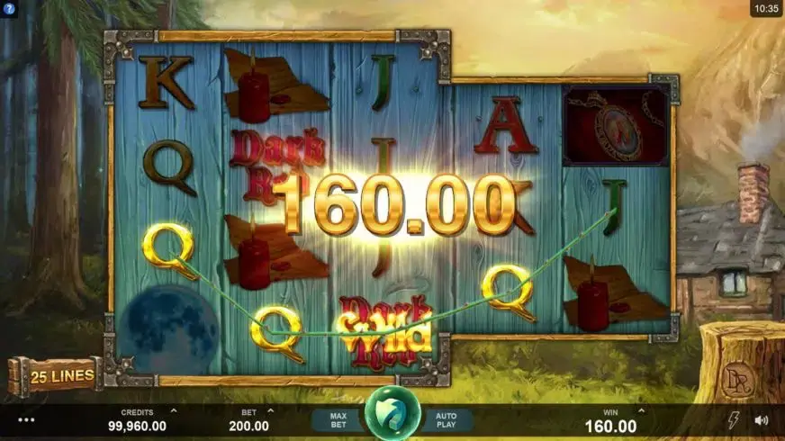 Wicked Tales: Dark Red slot screenshot 2