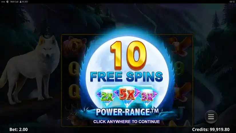 Wolf Call slot screenshot 3