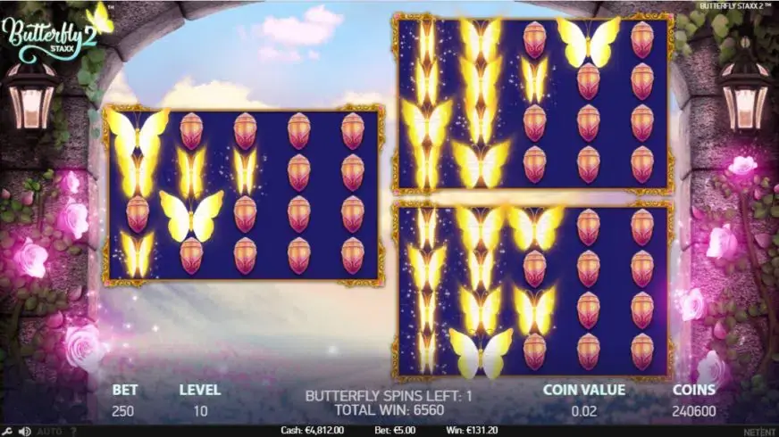 Butterfly Staxx 2 slot screenshot 5