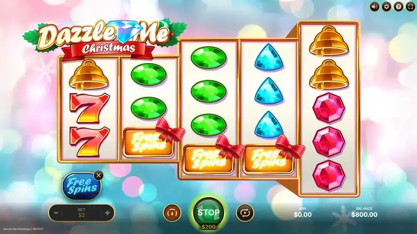 Dazzle Me Christmas slot screenshot 2