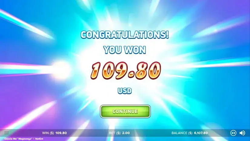 Dazzle Me Megaways slot screenshot