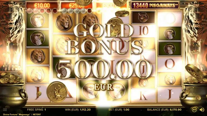 Divine Fortune Megaways slot screenshot