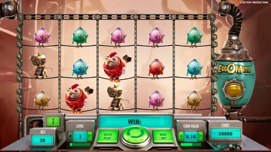 Eggomatic slot screenshot 