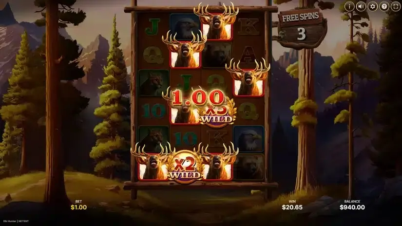 Elk Hunter slot screenshot 
