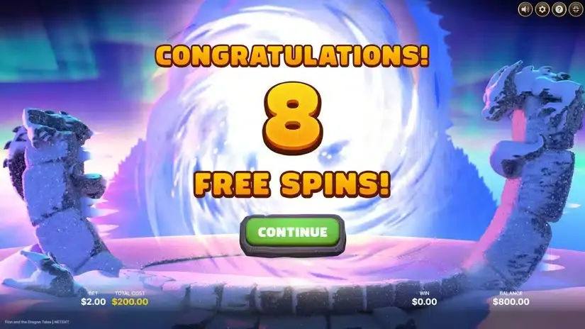 Finn and the Dragon Tales slot screenshot 4