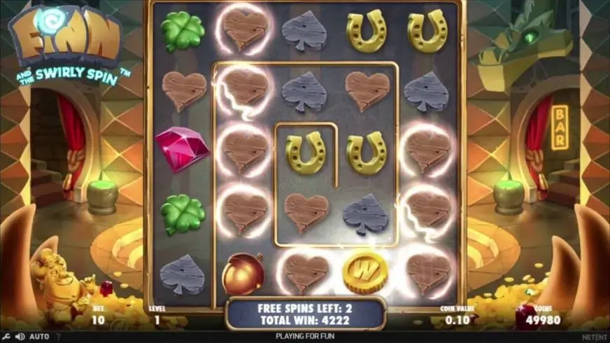Finn and the Swirly Spin slot screenshot 2