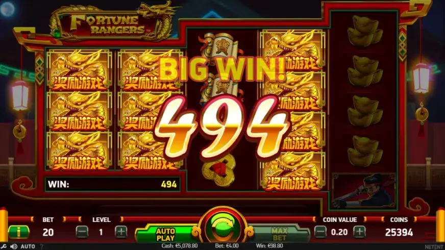 Fortune Rangers slot screenshot 2