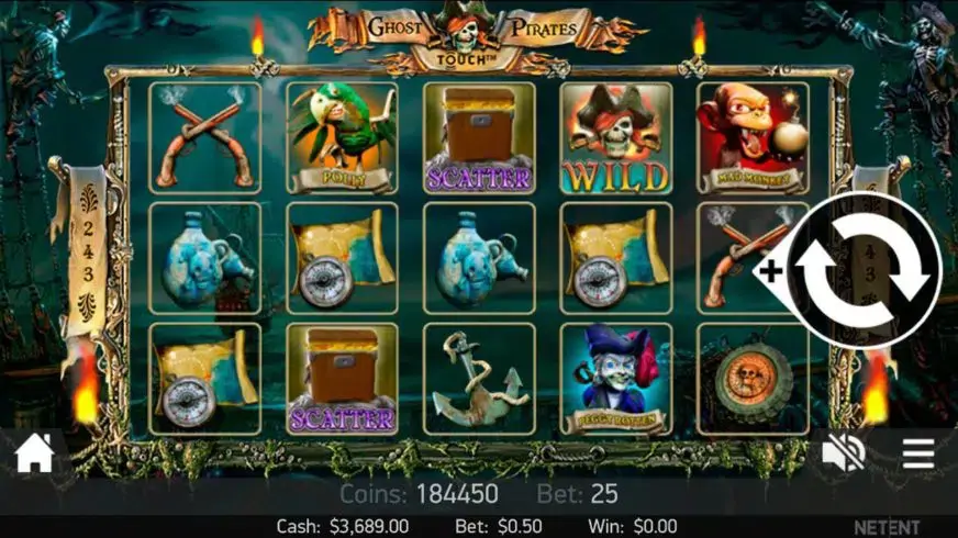 Ghost Pirates slot screenshot 2