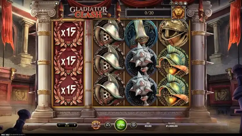 Gladiator Clash slot screenshot 