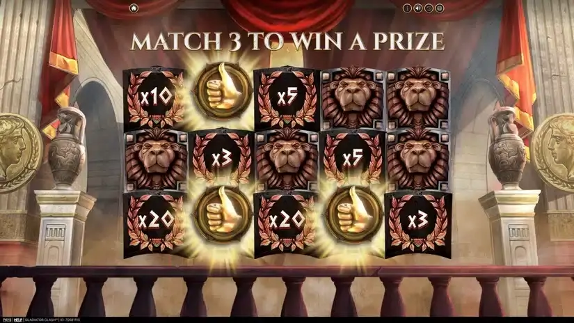 Gladiator Clash slot screenshot 4