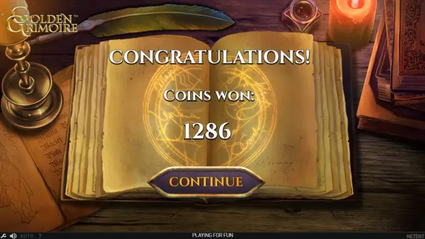 Golden Grimoire slot screenshot 8