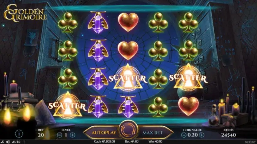 Golden Grimoire slot screenshot 5