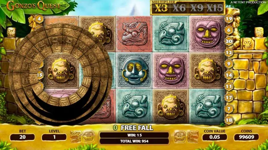 Gonzo’s Quest slot screenshot 2