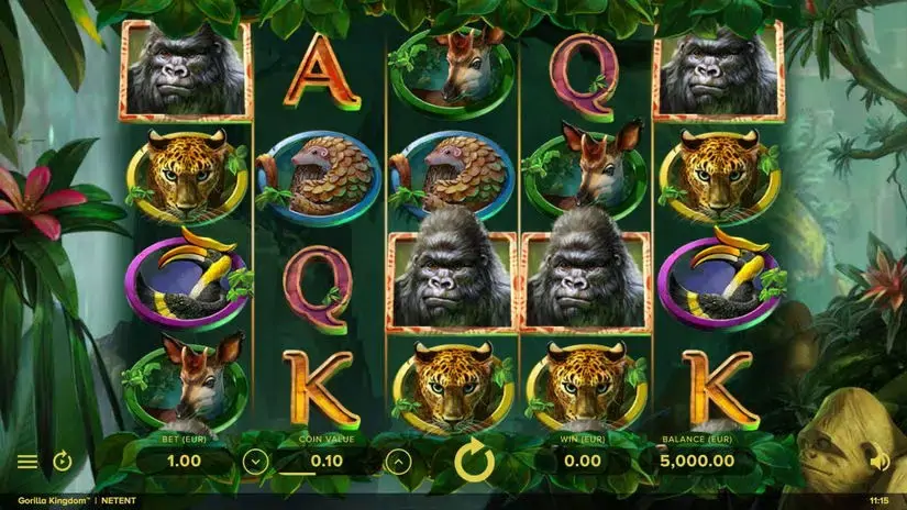 Gorilla Kingdom slot screenshot 