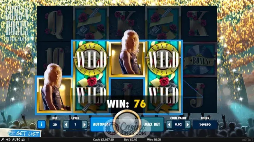 Guns N’ Roses slot screenshot 2