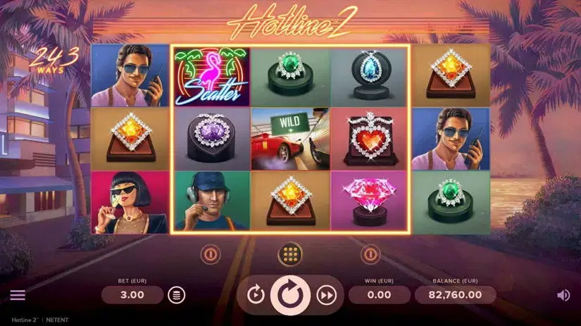 Hotline 2 slot screenshot 