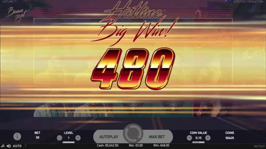 Hotline slot screenshot 