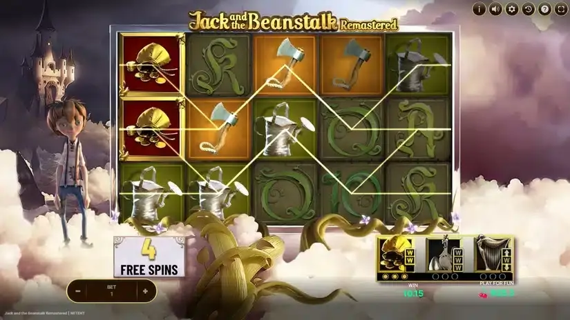 Jack and the Beanstalk Remastered slot screenshot 5