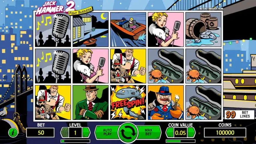 Jack Hammer slot screenshot 2