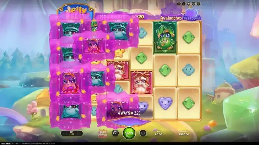 Jelly Belly Megaways slot screenshot 2