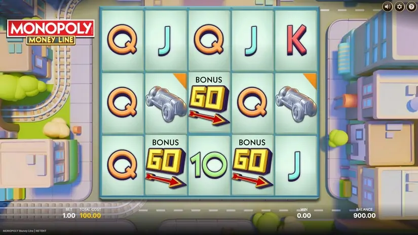 Monopoly Money Line slot screenshot 2