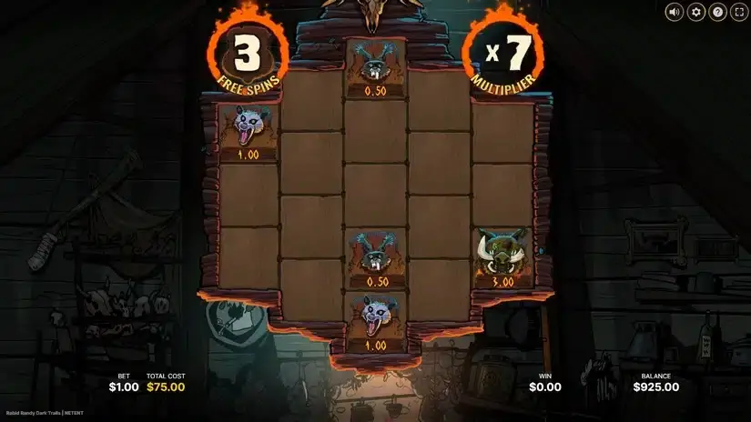 Rabid Randy Dark Trails slot screenshot 4