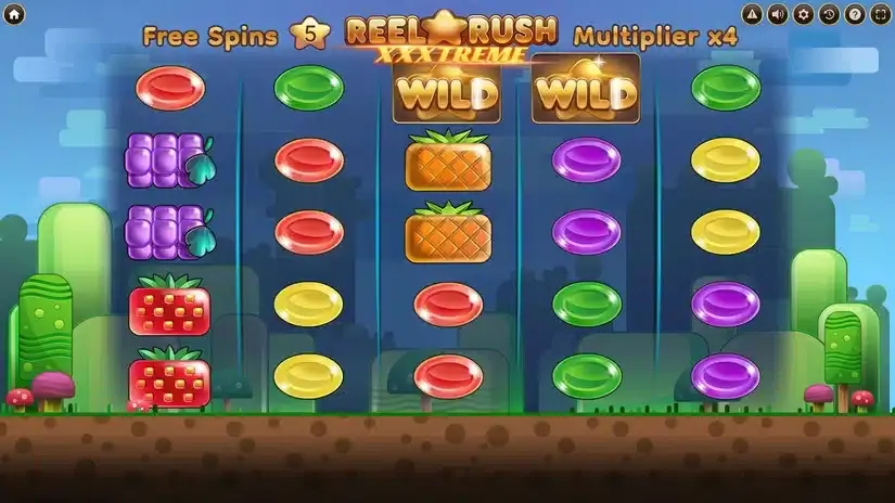 Reel Rush XXXtreme slot screenshot 1