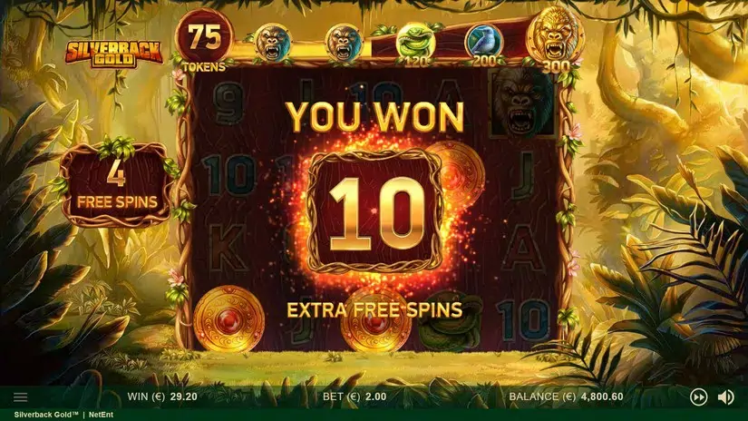 Silverback Gold slot screenshot 7