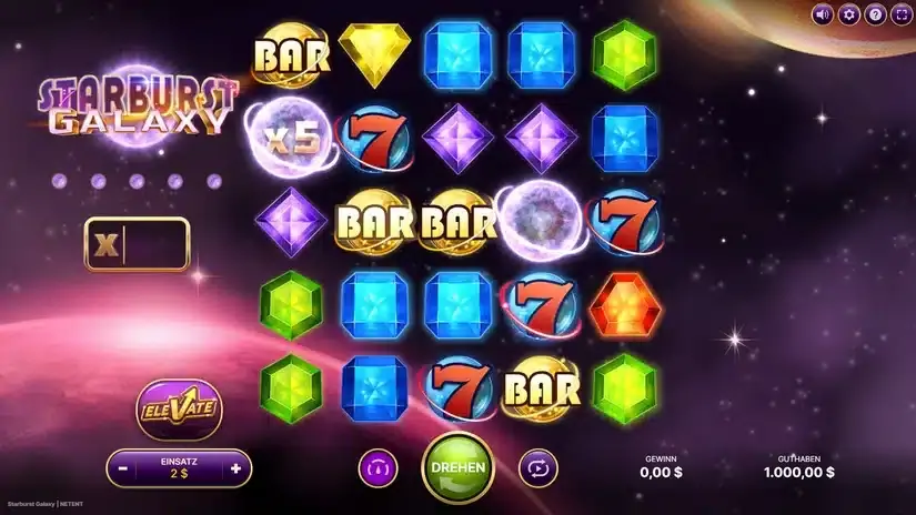 Starburst Galaxy slot screenshot 
