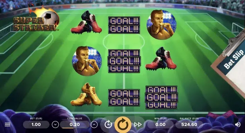 Super Striker slot screenshot 1