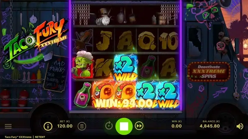 Taco Fury XXXtreme slot screenshot 4