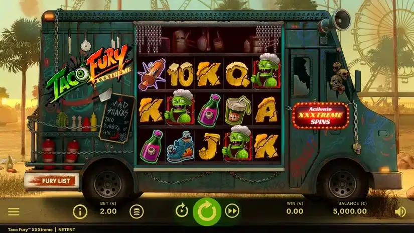 Taco Fury XXXtreme slot screenshot 2