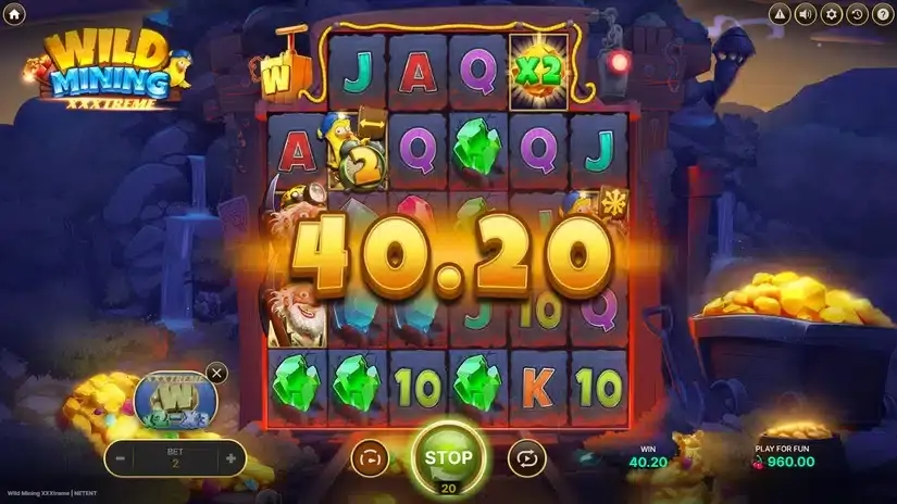 Wild Mining XXXtreme slot screenshot 3
