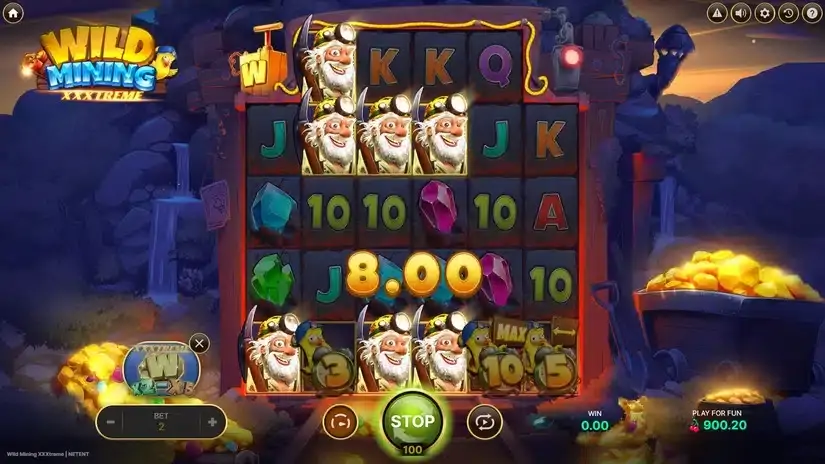 Wild Mining XXXtreme slot screenshot 4