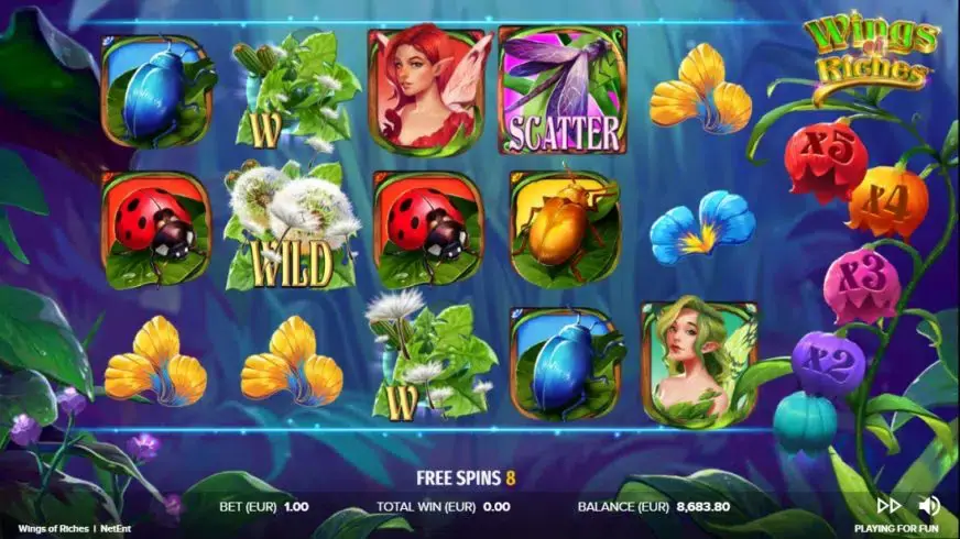 Wings of Riches slot screenshot 4