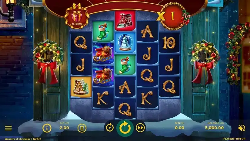 Wonders of Christmas slot screenshot 1