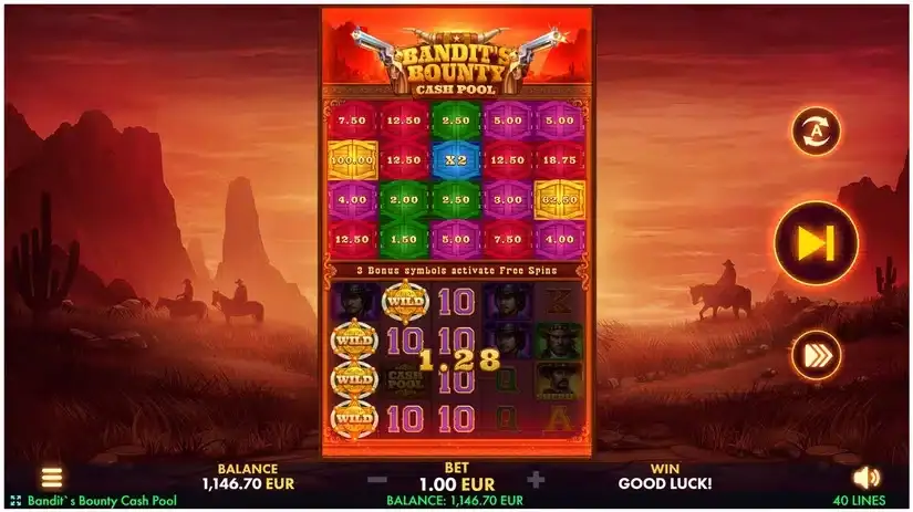 Bandit’s Bounty: Cash Pool slot screenshot 