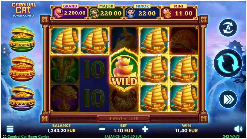 Carnival Cat: Bonus Combo slot screenshot 3