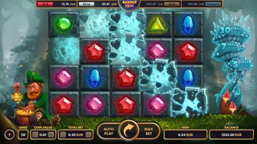 Clover Stones slot screenshot 2