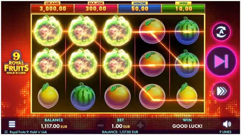 Royal Fruits 9: Hold ‘n’ Link slot screenshot 4