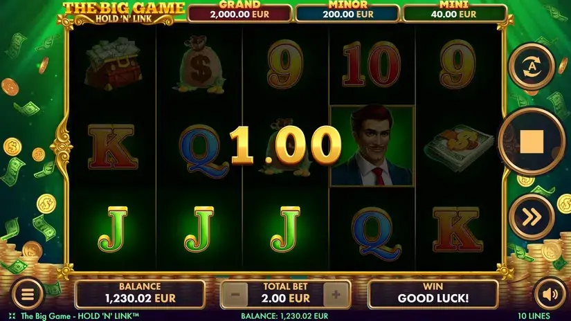 The Big Game Hold’N’Link slot screenshot 2