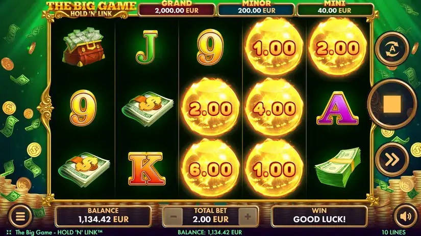 The Big Game Hold’N’Link slot screenshot 4