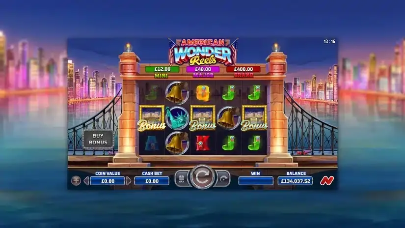 American Wonder Reels slot screenshot 2