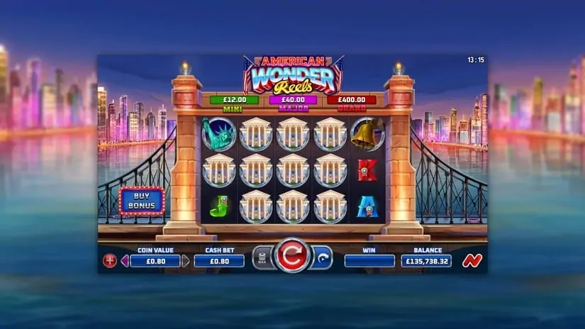 American Wonder Reels slot screenshot 